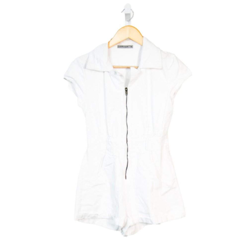 Carmar Denim Distressed Romper